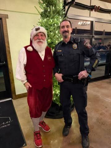 Police Chief with Santa